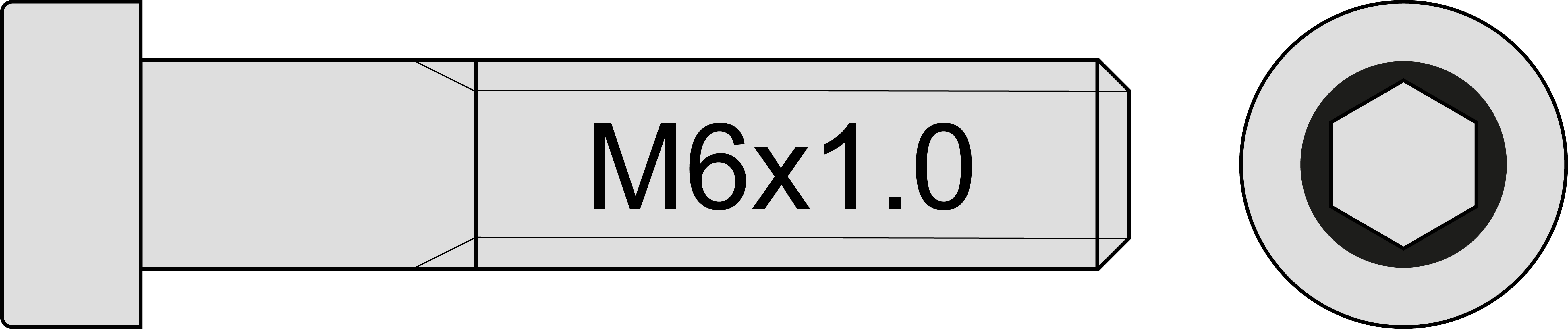 DIN 7984 M6 x 1.0 Titanschrauben